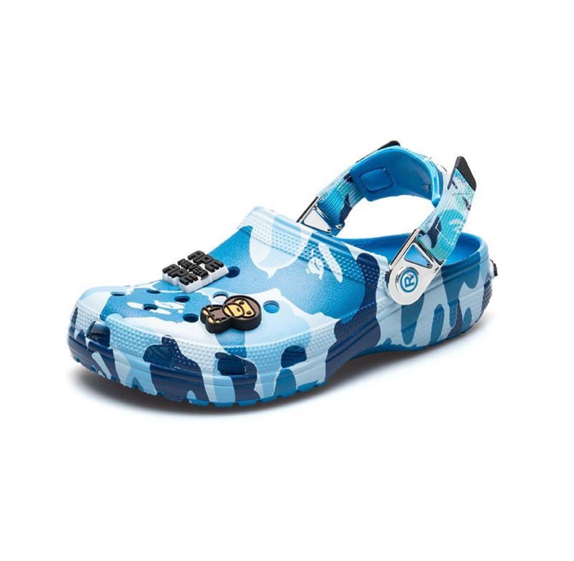 Bape x Crocs Classic Clog Blue Camo